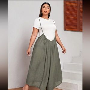 Wide leg cami jumpsuit